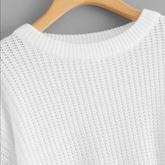 Long Sleeve Crew Neck Knit Pullover Sweater - Picture 3 of 5